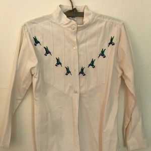 Humming bird button up
